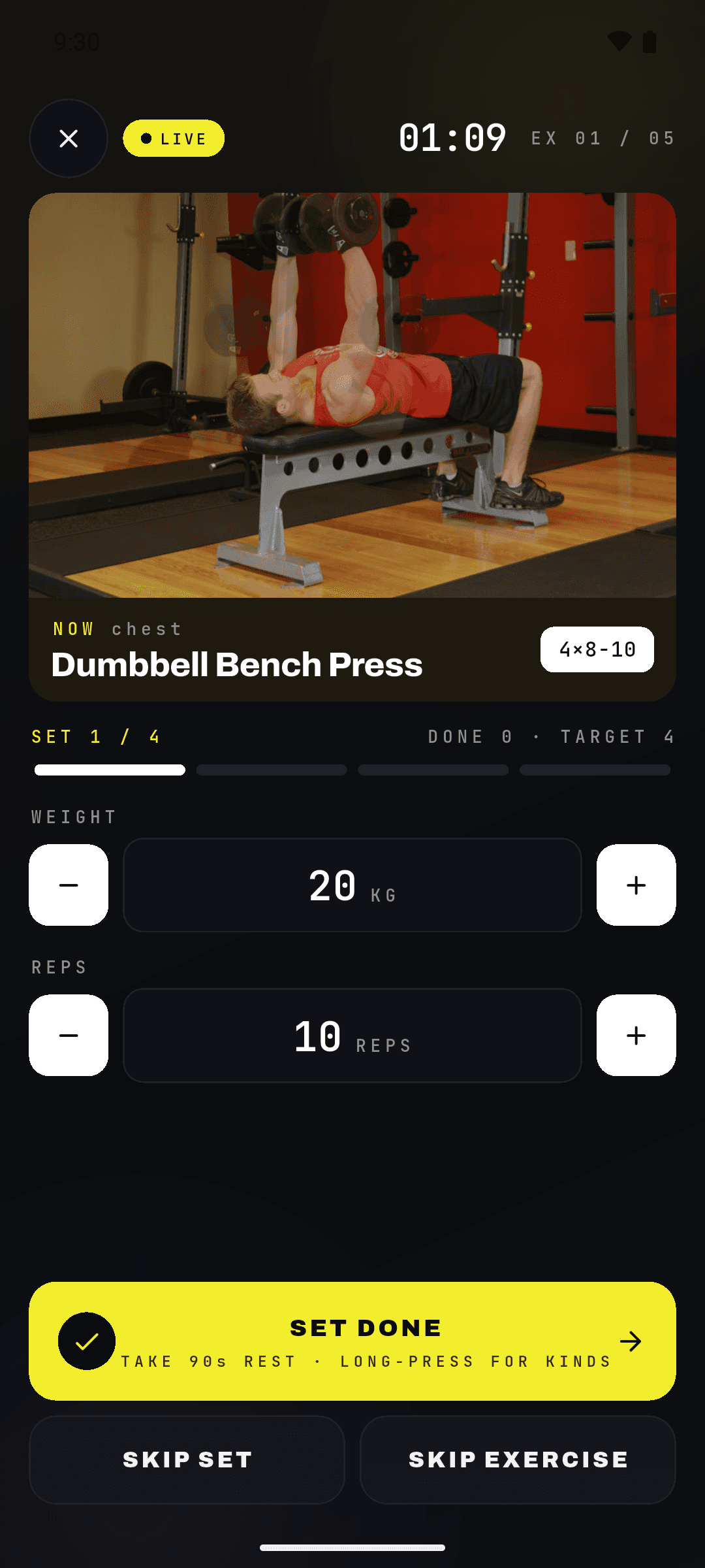 FitMe AI, Adaptive AI Personal Trainer app screen