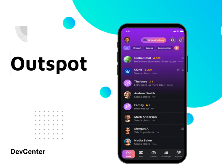 OutSpot screen fragment